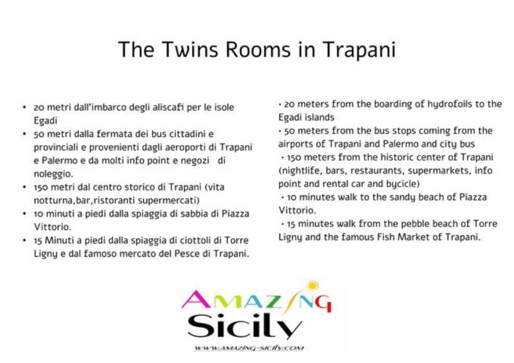 The Twins Rooms In Trapani 2 外观 照片